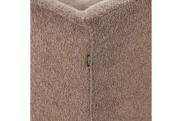 3-sitssoffa Beliani Byske Beige, mörkt trä Brown||Dark colored wood - Møbler - Sofaer - 3 seter sofa