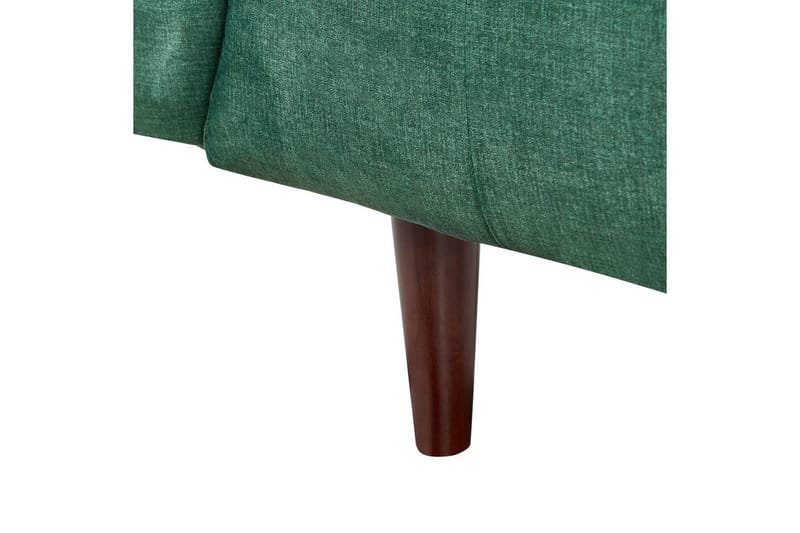 3-sitssoffa Beliani Byske Beige, mörkt trä Green||Dark colored wood - Møbler - Sofaer - 3 seter sofa