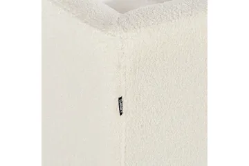 3-sitssoffa Beliani Byske Beige, mörkt trä White - Hvit - Møbler - Sofaer - 3 seter sofa