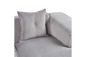 3-sitssoffa Beliani Dolva Grå, svart, Vänstervänd Grey - Grå - Møbler - Sofaer - Sofaer med sjeselong - 3 seters sofa med divan