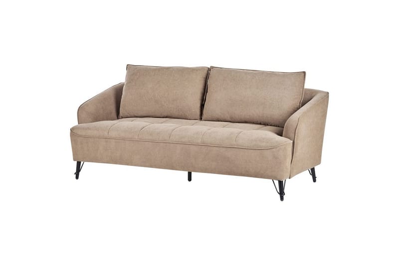 3-sitssoffa Beliani Hobro Brun, Svart Brown||Black - Møbler - Sofaer - 3 seter sofa
