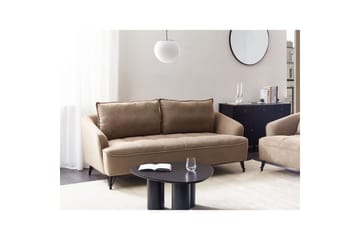 3-sitssoffa Beliani Hobro Brun, Svart Brown||Black - Møbler - Sofaer - 3 seter sofa