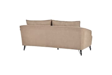3-sitssoffa Beliani Hobro Brun, Svart Brown||Black - Møbler - Sofaer - 3 seter sofa