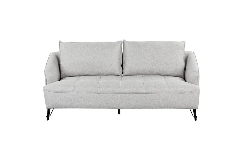 3-sitssoffa Beliani Hobro Brun, Svart NO_BRAND Grey||Black