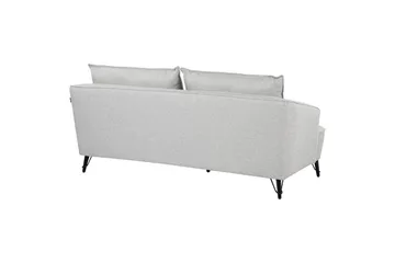 3-sitssoffa Beliani Hobro Brun, Svart NO_BRAND Grey||Black - Møbler - Sofaer - 3 seter sofa