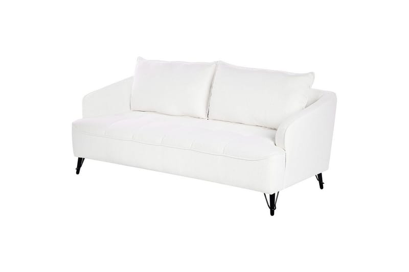 3-sitssoffa Beliani Hobro Brun, Svart NO_BRAND White||Black - Møbler - Sofaer - 3 seter sofa