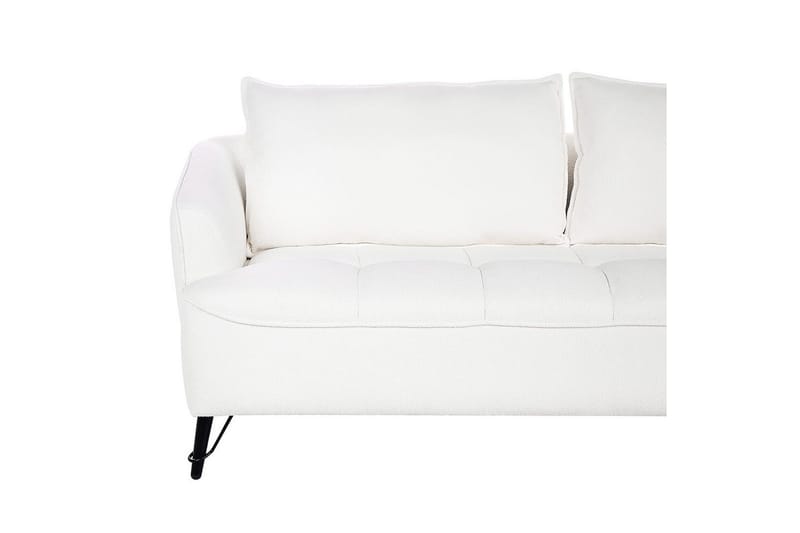 3-sitssoffa Beliani Hobro Brun, Svart NO_BRAND White||Black - Møbler - Sofaer - 3 seter sofa