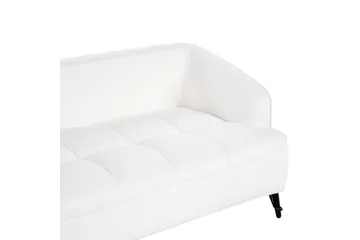 3-sitssoffa Beliani Hobro Brun, Svart NO_BRAND White||Black - Møbler - Sofaer - 3 seter sofa
