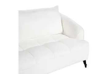 3-sitssoffa Beliani Hobro Brun, Svart NO_BRAND White||Black - Møbler - Sofaer - 3 seter sofa