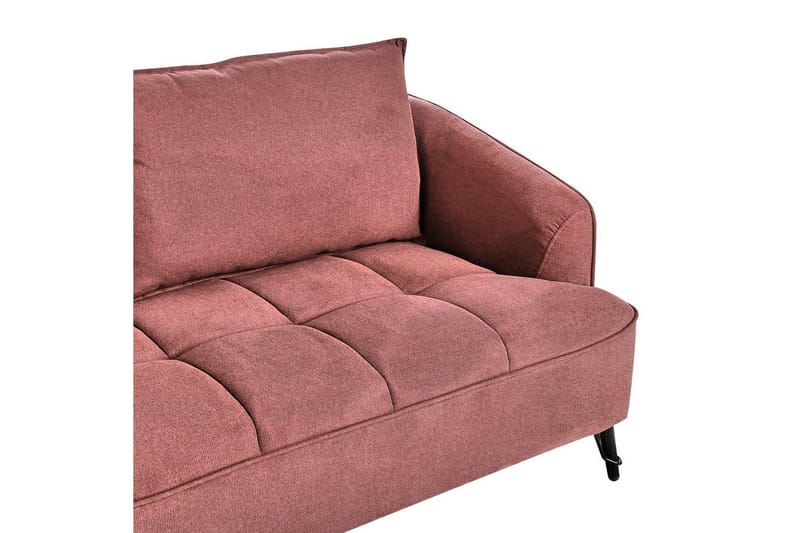 3-sitssoffa Beliani Hobro Brun, Svart Pink - Rosa - Møbler - Sofaer - 3 seter sofa