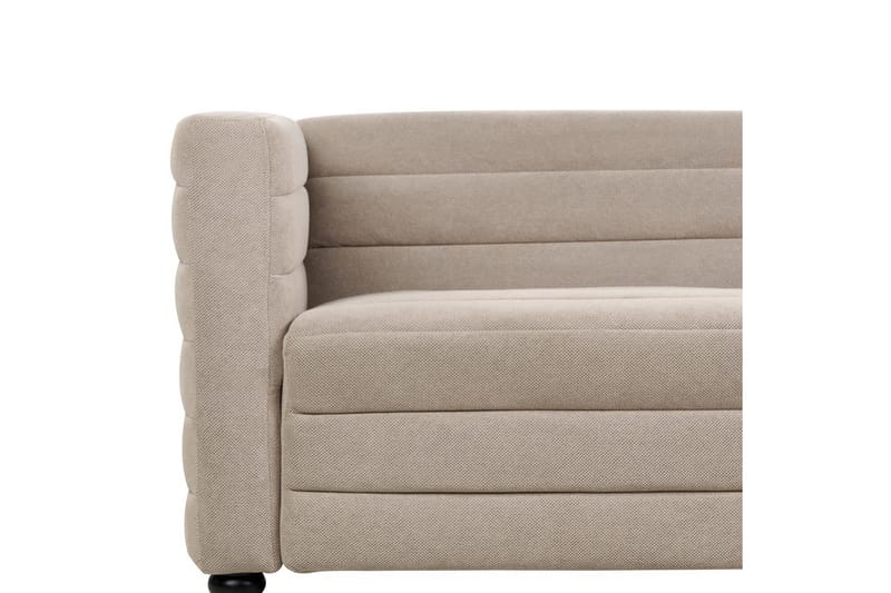 3-sitssoffa Beliani Hofn Beige, svart Beige||Black - Møbler - Sofaer - 3 seter sofa