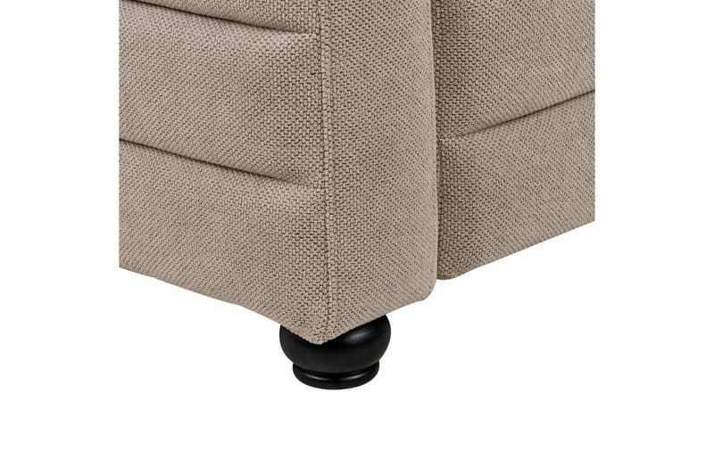 3-sitssoffa Beliani Hofn Beige, svart Beige||Black - Møbler - Sofaer - 3 seter sofa