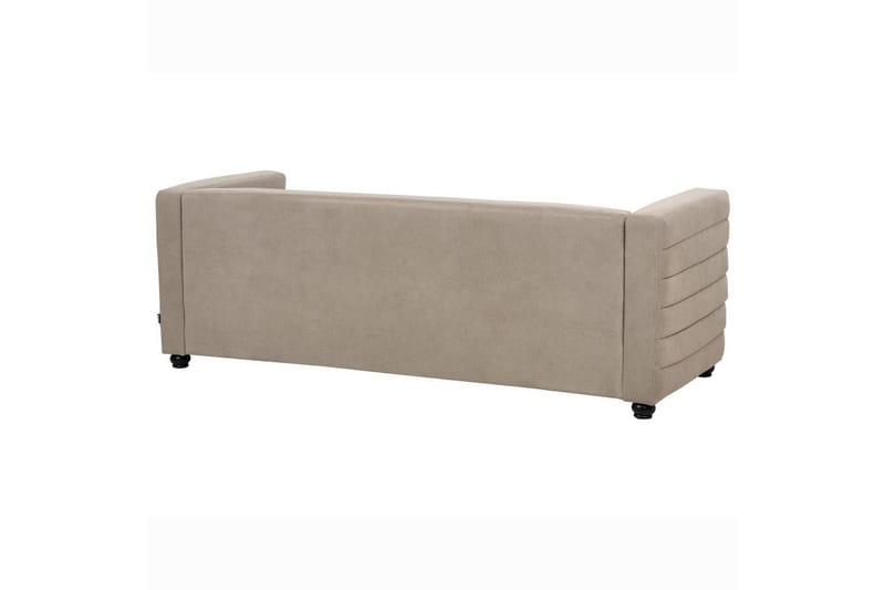 3-sitssoffa Beliani Hofn Beige, svart Beige||Black - Møbler - Sofaer - 3 seter sofa