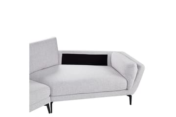 3-sitssoffa Beliani Kansseli Beige, svart Grey - Grå - Møbler - Sofaer - 3 seter sofa
