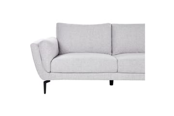 3-sitssoffa Beliani Kansseli Beige, svart Grey - Grå - Møbler - Sofaer - 3 seter sofa