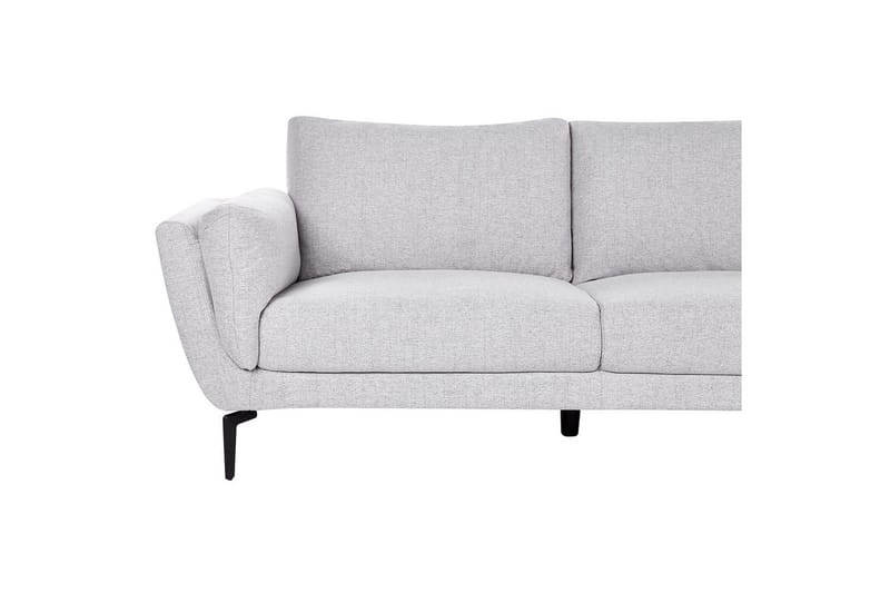 3-sitssoffa Beliani Kansseli Beige, svart Grey - Grå - Møbler - Sofaer - 3 seter sofa