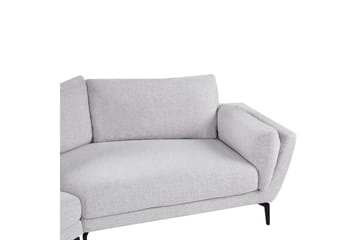3-sitssoffa Beliani Kansseli Beige, svart Grey - Grå - Møbler - Sofaer - 3 seter sofa