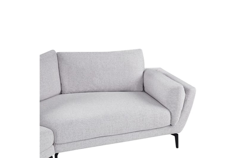 3-sitssoffa Beliani Kansseli Beige, svart Grey - Grå - Møbler - Sofaer - 3 seter sofa