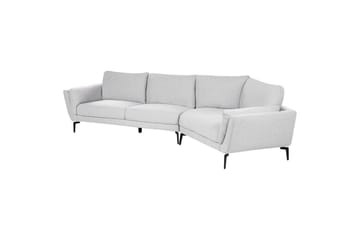 3-sitssoffa Beliani Kansseli Beige, svart Grey - Grå - Møbler - Sofaer - 3 seter sofa