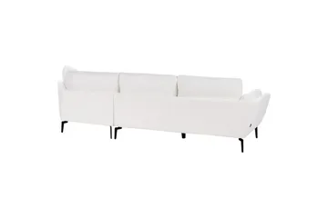 3-sitssoffa Beliani Kansseli Beige, svart White||Black - Møbler - Sofaer - 3 seter sofa