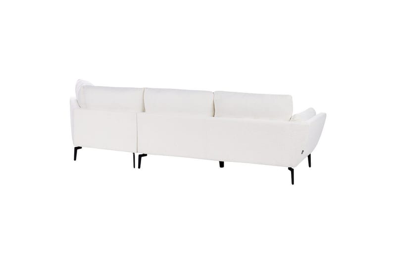 3-sitssoffa Beliani Kansseli Beige, svart White||Black - Møbler - Sofaer - 3 seter sofa