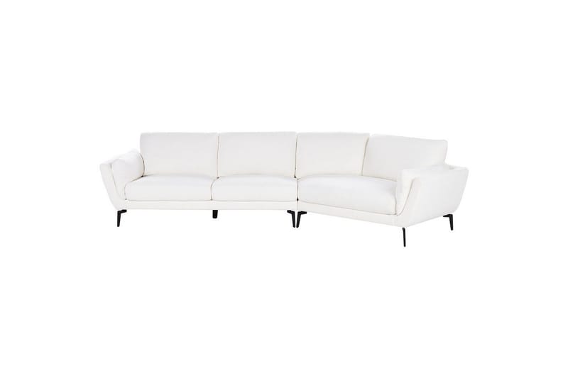 3-sitssoffa Beliani Kansseli Beige, svart White||Black - Møbler - Sofaer - 3 seter sofa