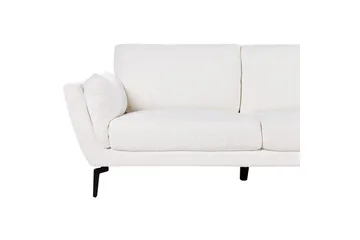 3-sitssoffa Beliani Kansseli Beige, svart White||Black - Møbler - Sofaer - 3 seter sofa