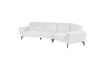3-sitssoffa Beliani Kansseli Beige, svart White||Black - Møbler - Sofaer - 3 seter sofa