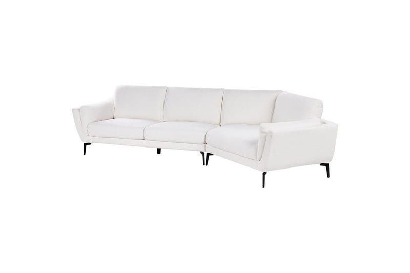 3-sitssoffa Beliani Kansseli Beige, svart White||Black - Møbler - Sofaer - 3 seter sofa