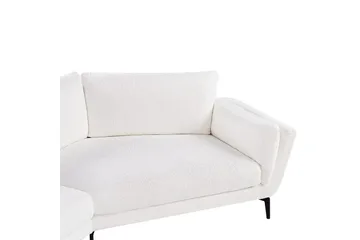 3-sitssoffa Beliani Kansseli Beige, svart White||Black - Møbler - Sofaer - 3 seter sofa