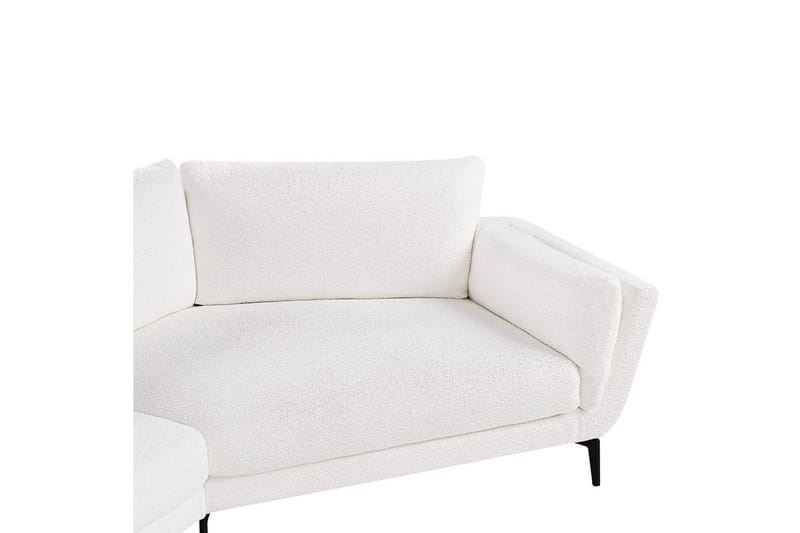 3-sitssoffa Beliani Kansseli Beige, svart White||Black - Møbler - Sofaer - 3 seter sofa