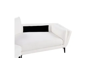 3-sitssoffa Beliani Kansseli Beige, svart White||Black - Møbler - Sofaer - 3 seter sofa