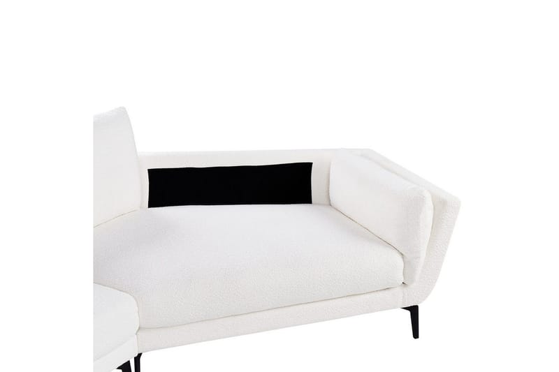 3-sitssoffa Beliani Kansseli Beige, svart White||Black - Møbler - Sofaer - 3 seter sofa
