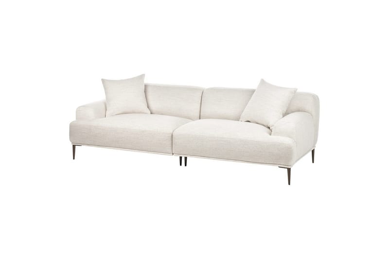 3-sitssoffa Beliani Matila Beige, brun Beige||Brown - Møbler - Sofaer - 3 seter sofa