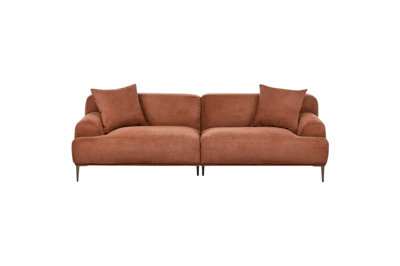 3-sitssoffa Beliani Matila Beige, brun Brown