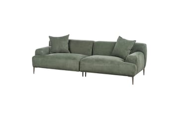 3-sitssoffa Beliani Matila Beige, brun Green||Brown - Møbler - Sofaer - 3 seter sofa