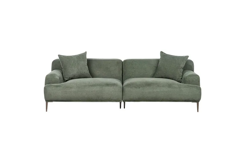 3-sitssoffa Beliani Matila Beige, brun Green||Brown