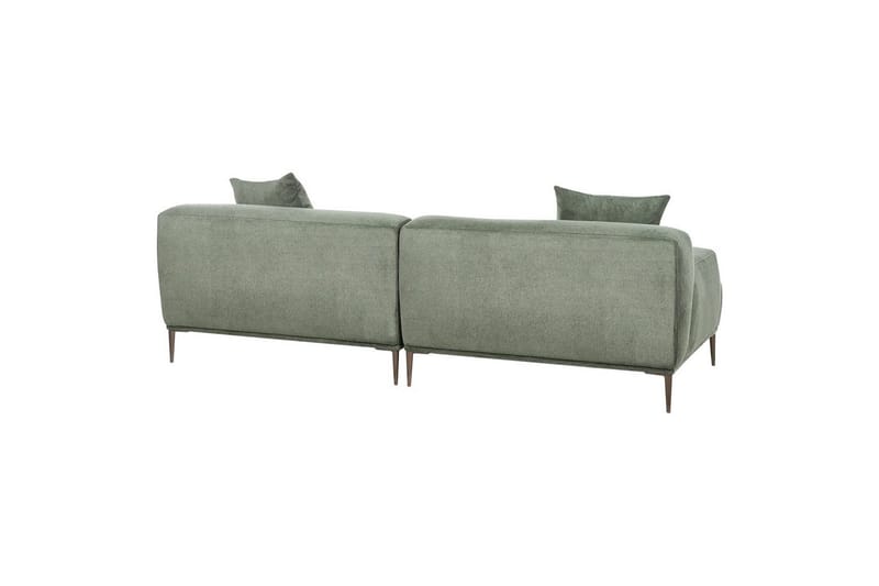 3-sitssoffa Beliani Matila Beige, brun Green||Brown - Møbler - Sofaer - 3 seter sofa