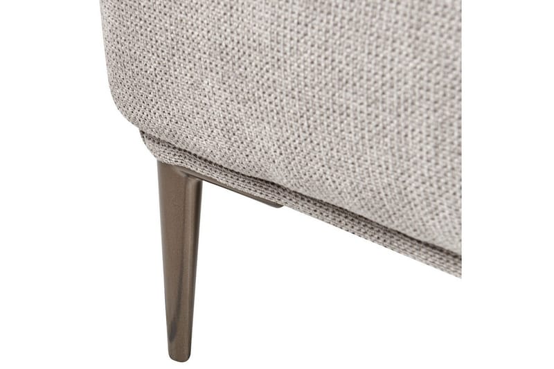3-sitssoffa Beliani Matila Beige, brun Grey||Brown - Møbler - Sofaer - 3 seter sofa