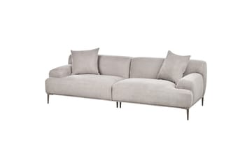 3-sitssoffa Beliani Matila Beige, brun Grey||Brown - Møbler - Sofaer - 3 seter sofa