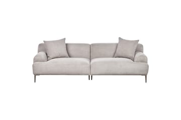 3-sitssoffa Beliani Matila Beige, brun Grey||Brown - Møbler - Sofaer - 3 seter sofa