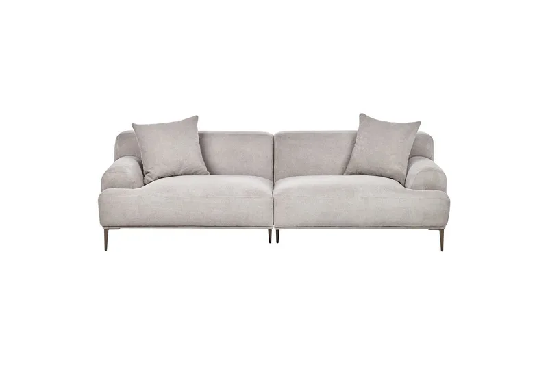 3-sitssoffa Beliani Matila Beige, brun Grey||Brown
