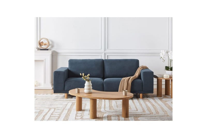 3-sitssoffa Beliani Nivala Blå blue - Møbler - Sofaer - 3 seter sofa