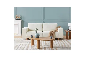 3-sitssoffa Beliani Nivala Blå NO_BRAND White - Møbler - Sofaer - 3 seter sofa