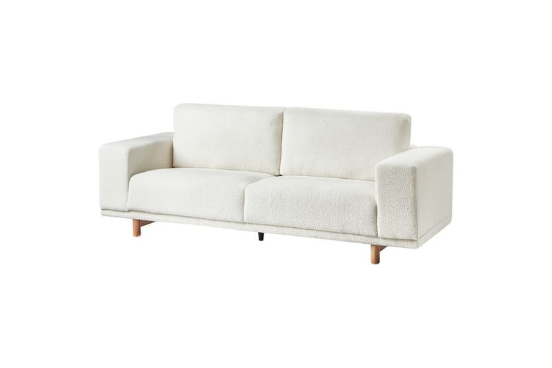 3-sitssoffa Beliani Nivala Blå NO_BRAND White - M øbler - Sofaer - 3 seter sofa