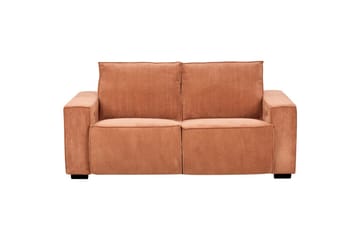 3-sitssoffa Beliani Nukari Orange, Svart Orange - Oransje - Møbler - Sofaer - Reclinersofaer