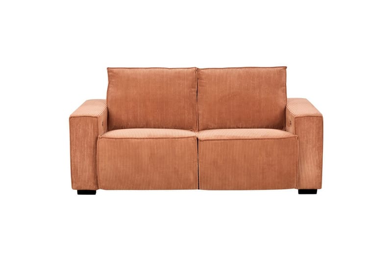 3-sitssoffa Beliani Nukari Orange, Svart Orange - Oransje - Møbler - Sofaer - Reclinersofaer