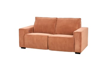 3-sitssoffa Beliani Nukari Orange, Svart Orange - Oransje - Møbler - Sofaer - Reclinersofaer