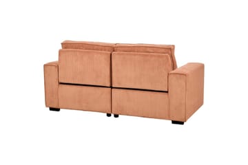 3-sitssoffa Beliani Nukari Orange, Svart Orange - Oransje - Møbler - Sofaer - Reclinersofaer