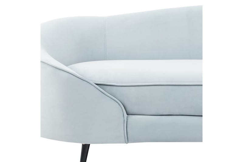 3-sitssoffa Beliani Savar Blå, Svart blue||Black - Møbler - Sofaer - Fløyelssofaer